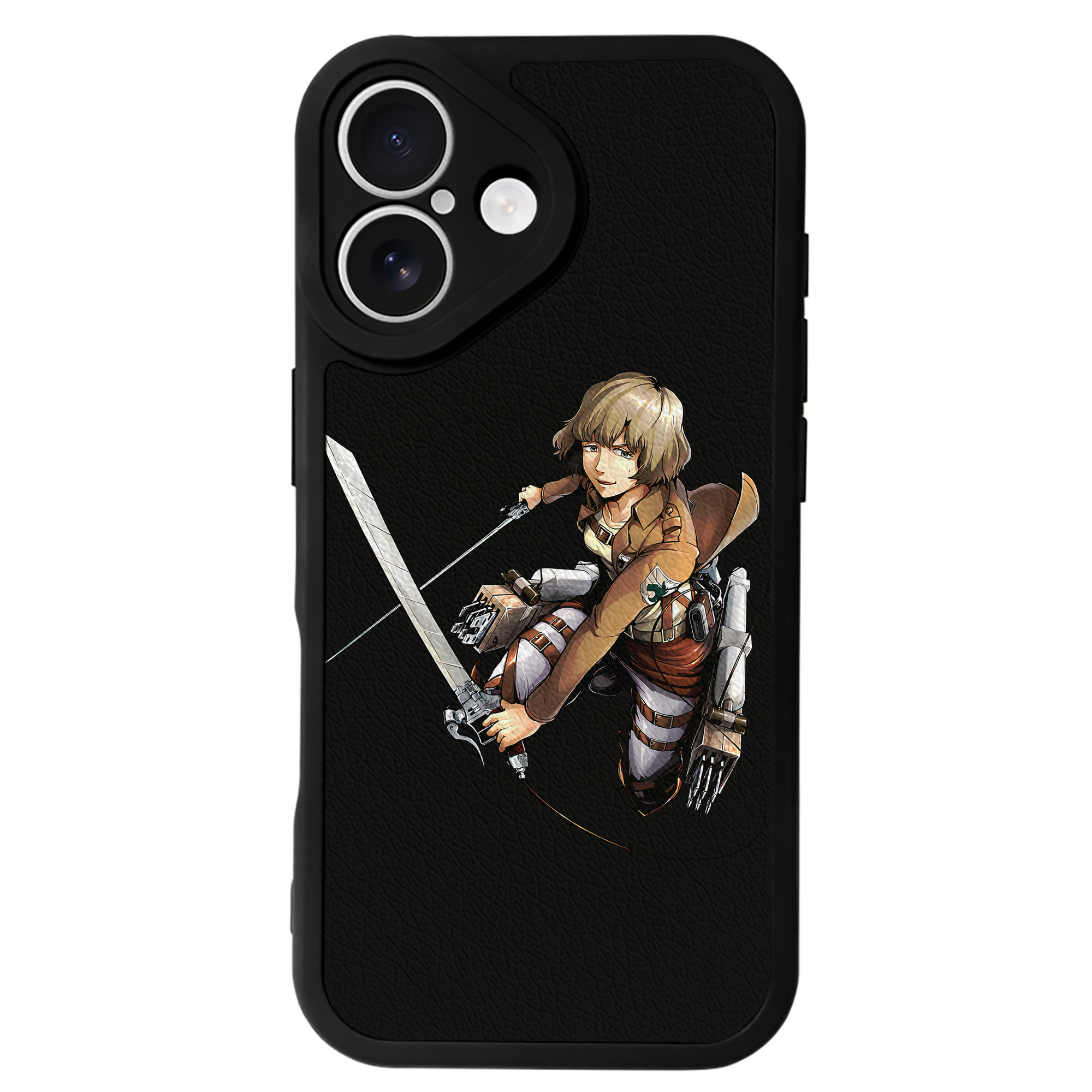 （画像用） 進撃の巨人 ヒツチ Attack on Titan Hitch 【iPhone 16シリーズ対応】シリコンスマホケース（レザー調） 材質：シリコン
